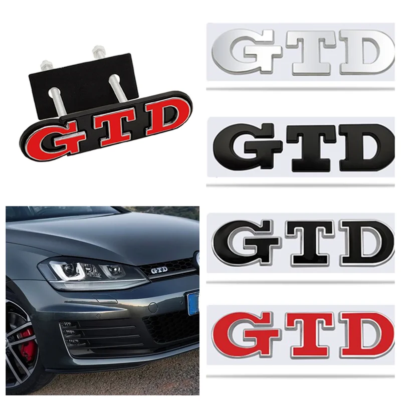 Golf Equipment Used - 3D Metal GTD Logo Car Rear
