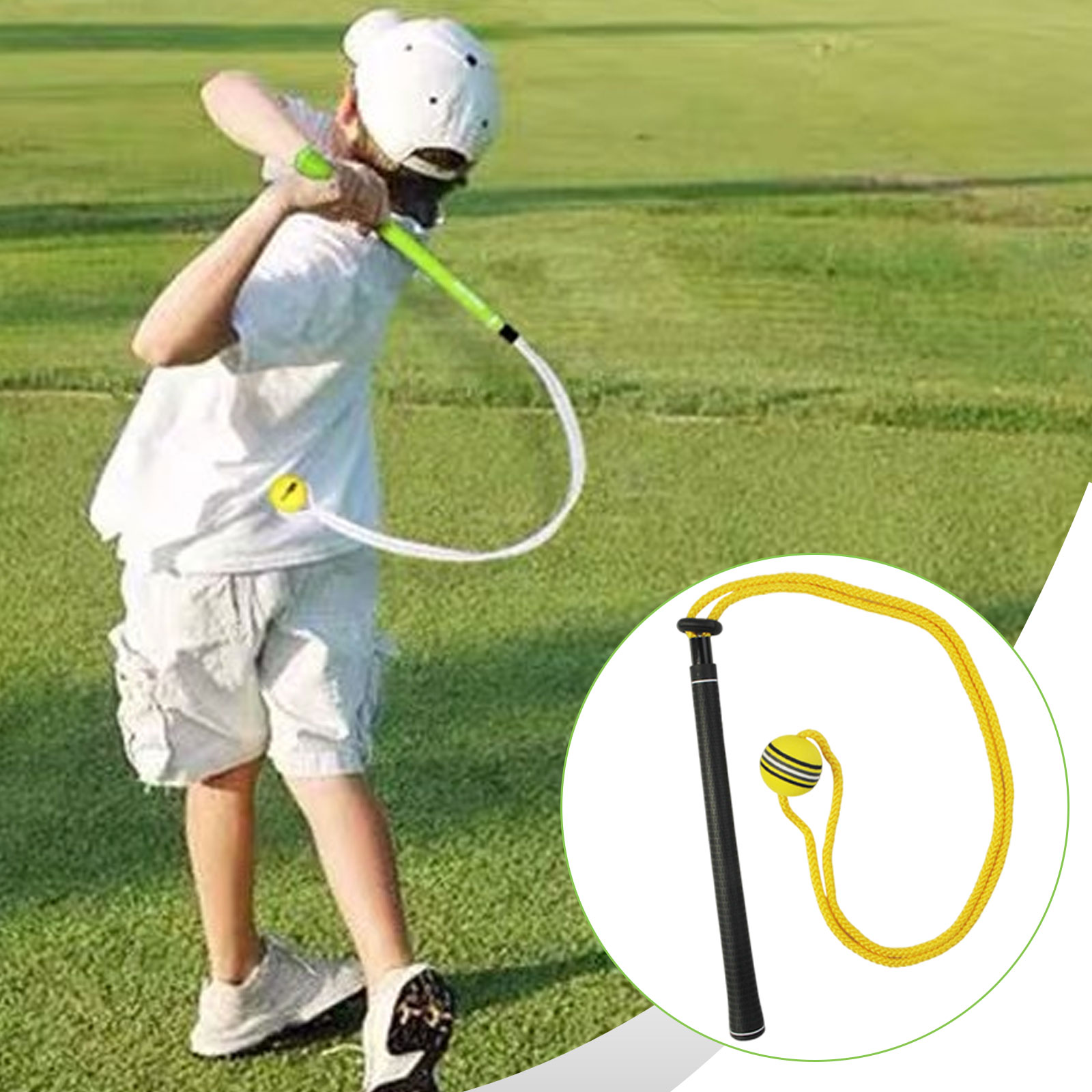 Golf Swing Trainer Elastic Rop - Golf Equipment Beginners 评论和价格